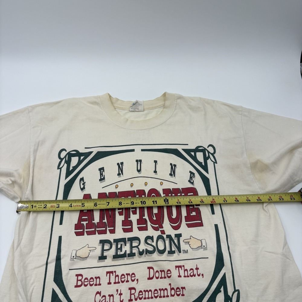 Vintage 1993 Laid Back Genuine Antique Person Single Stitch T Shirt Mens XL - Picture 4 of 14
